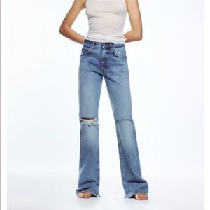 Zara “The Distressed Mia Pant” sz 12 RARE